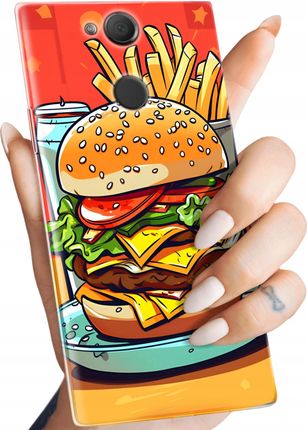 Hello Case Etui Do Sony Xperia Xa2 Hamburger Burgery Fastfood Jedzenie Obudowa