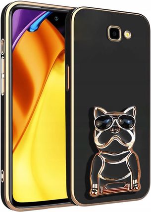 Itel Etui Glamour Dog 6D Do Samsung J4 Plus 2018 Podstawka Silikon Case Szkło