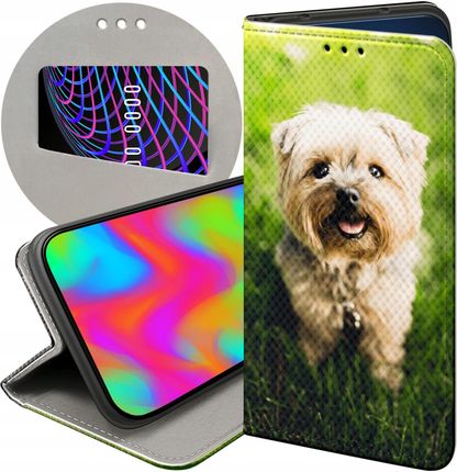 Hello Case Etui Z Klapką Do Samsung Galaxy M21 Pieski Psiaki Dogs Futerał Case