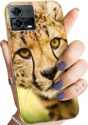 Hello Case Etui Do Motorola Moto S30 Pro 5G Edge 30 Fusion Gepard Cętki Case