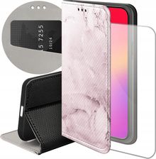 Hello Case Etui Z Klapką Do Iphone 15 Plus Różowe Golden Rose Pudrowy Róż Case