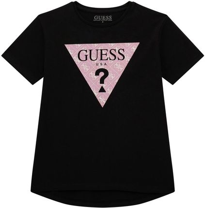 Dziecięca Koszulka z krótkim rękawem Guess High Low SS T-Shirt J4Ri11K6Yw4-Jblk – Czarny