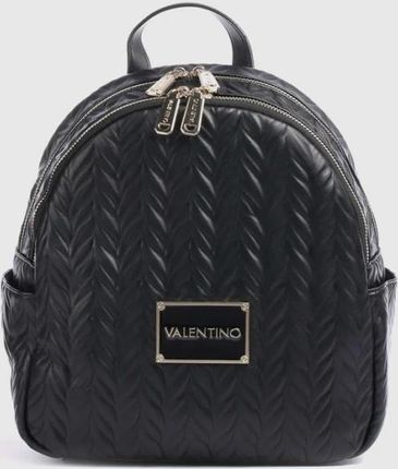 Valentino By Mario Tłoczony Czarny Plecak Z Logo Sunny Re Backpack