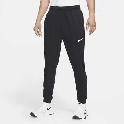 Nike Męskie Zwężane Spodnie Do Fitnessu Z Dzianiny Dri Fit Dry Czerń