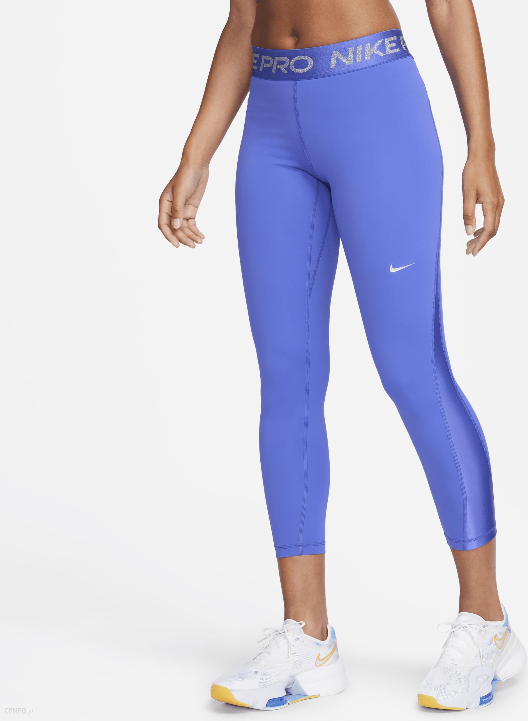 Nike Damskie Legginsy 7 8 Ze Średnim Stanem Pro Niebieski - Ceny i opinie 