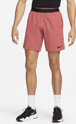 Nike Męskie Spodenki Treningowe Bez Podszewki 20 5 Cm Dri Fit Flex Rep Pro Collection Czerwony