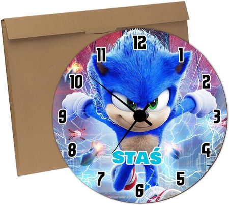 Propaganda Zegar Ścienny Dla Dzieci Sonic 2 Dzień Dziecka Y5
