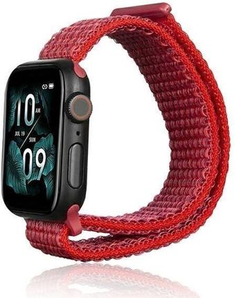 Beline Pasek Nylon Do Apple Watch Series 1 2 3 4 5 6 7 8 Se Se2 Ultra 42 49 Mm Czerwony