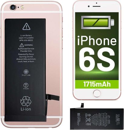 4Kom Pl Náhradní Baterie Pro Telefon Apple Iphone 6S 1715Mah A1688 A1633