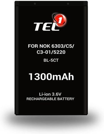 Toptel Bateria Tel1 Do Nokia 6303 C5 C3 01 5220 Bl 5Ct 1300Mah Li Ion