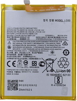 Mobilepart Świeża Bateria Do Motorola One Fusion Lg50