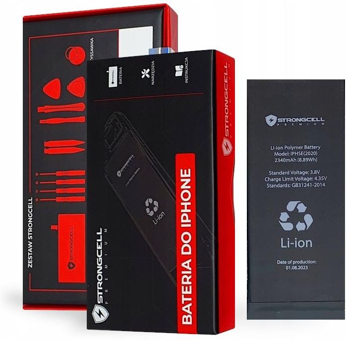 Batterie De Remplacement Pour IPhone SE 2020 (modèles A2298 A2275 A2296) + Kit D'outils - Neuf