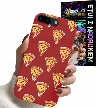 World Case Etui Do Iphone 7 8 Plus Pizza Damskie Pączki Pianki Plecki