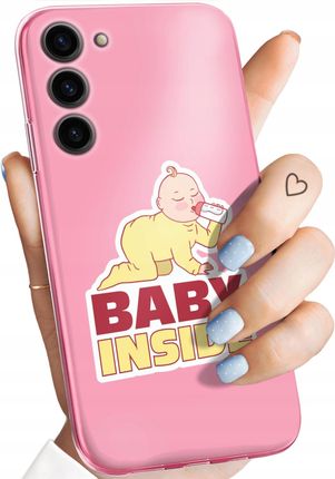 Hello Case Etui Do Samsung Galaxy S23 Plus Ciążowe Pregnant Baby Shower Obudowa
