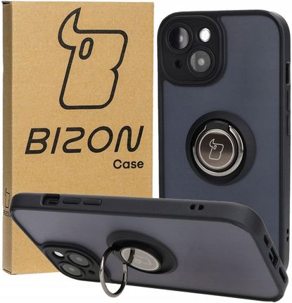 Bizon Etui Case Hybrid Ring Do Iphone 15 Czarne