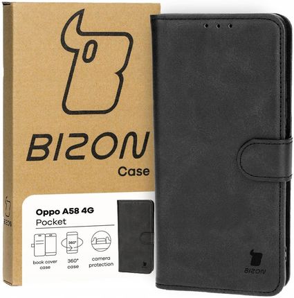 Bizon Etui Case Pocket Do Oppo A58 4G Czarne