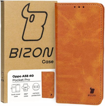 Bizon Etui Case Pocket Pro Do Oppo A58 4G Brązowe