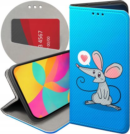 Hello Case Etui Z Klapką Do Samsung Galaxy M21 Myszka Mouse Mini Futerał