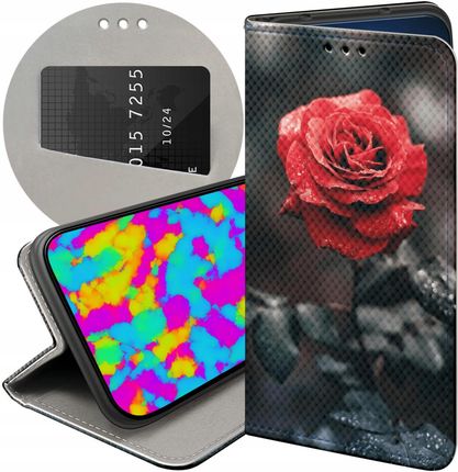 Hello Case Etui Z Klapką Do Xiaomi Mi A2 6X Róża Różą Rose Futerał