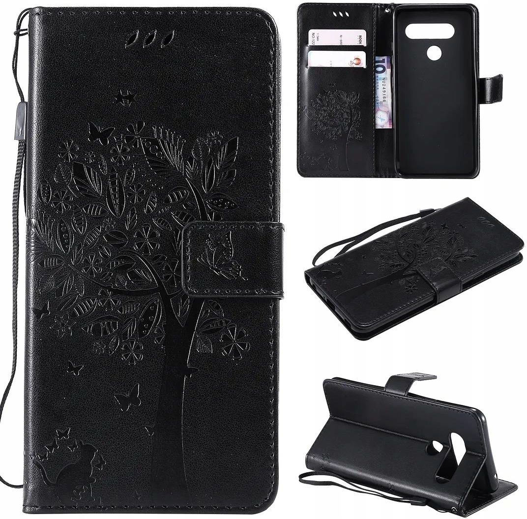SATURCASE Custodia per LG K41S / K51S, motivo mandala, in pelle PU, con chiusura magnetica a portafoglio, con scomparti per carte di credito, custodia protettiva con tracolla per LG K41S / K51S