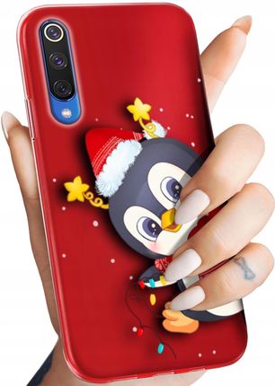 Hello Case Etui Do Xiaomi Mi 9 Święta Christmas Mikołaj Pingwin Obudowa