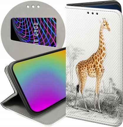 Hello Case Etui Z Klapką Do Xiaomi Mi 10T Lite Żyrafa Śmieszne Sawanna Futerał