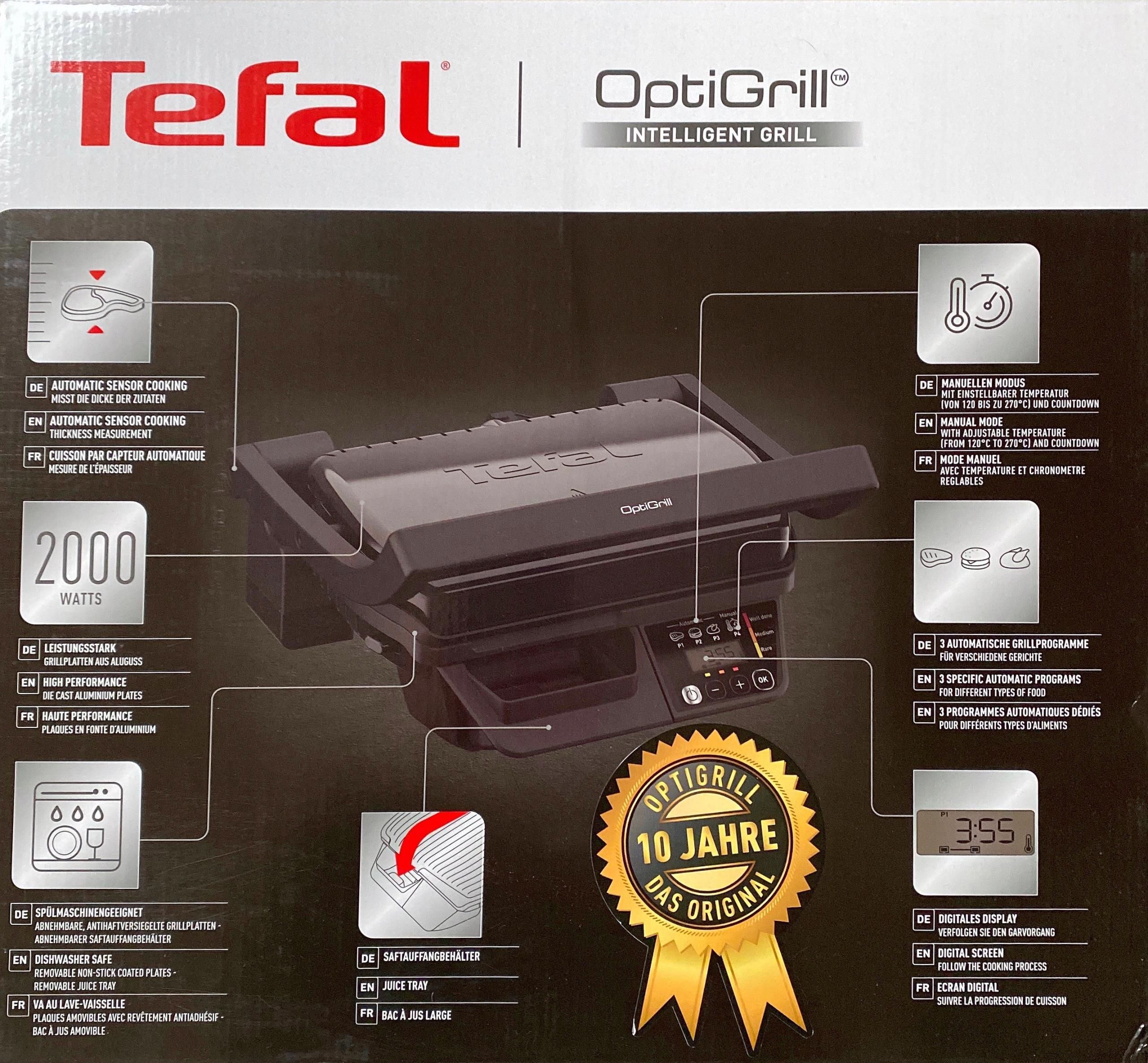 Grill Tefal Optigrill GC7P08 czarny - Opinie i ceny na Ceneo.pl