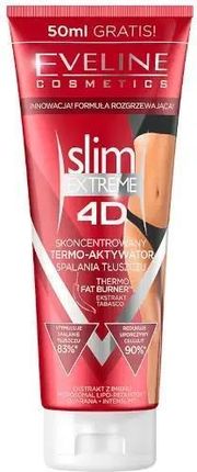Eveline Slim Extreme 4D Skoncentrowany Termo-Aktywator Spalania Tłuszczu 250 ml