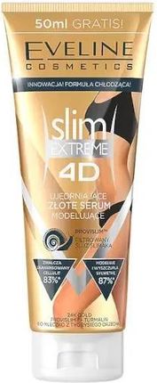 Eveline Slim Extreme 4D Ujędrniające Złote Serum Modelujące 250 ml