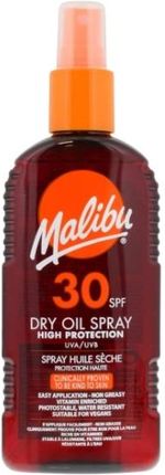 Malibu Dry Oil Spray Olejek Do Opalania Spf30 200 ml