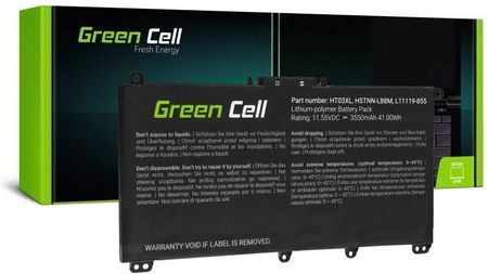 Green Cell HT03XL DO HP 240 G7 245 G7 250 G7 255 G7 HP 14 15 17 HP PAVILION 14 15 3400MAH 11.4V (HP163)