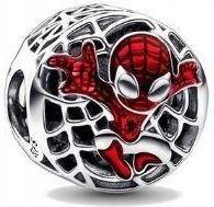 Srebrny charms Spider-Man Szybujące miasto s925
