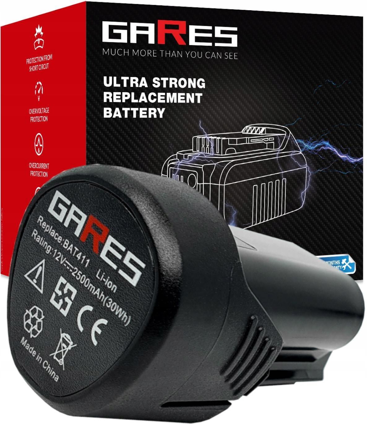 Gares Bateria Akumulator Do Bosch Gop 12V 28 Gdr 12V 110 Bat411A Pro