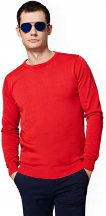 Sweter Męski Czerwony Bawełniany O-neck Tony Lancerto XL