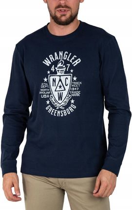 Koszulka Wrangler Ls Americana Tee W70QEE114 Navy M