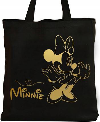 Propaganda Czarna Torba Na Zakupy Myszka Minnie Disney Y4