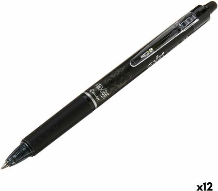 Pilot Długopis Z Płynnym Atramentem Frixion Clicker Czarny 0,4mm (12 Sztuk)