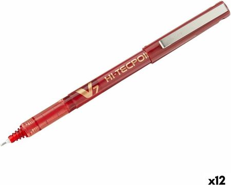 Pilot Długopis Z Płynnym Atramentem V7 Hi-Tecpoint Czerwony 0,5mm (12 Sztuk)