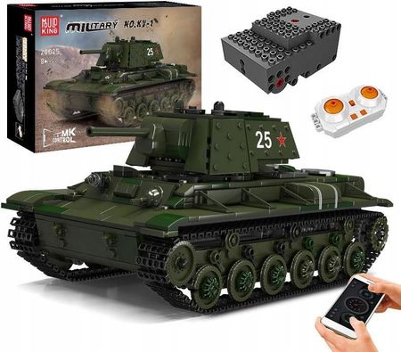 Mould King Klocki 20025 Czołg Kv-1 Zdalnie Sterowany R/C