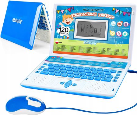 Kinderplay Laptop Dla Dzieci Edukacyjny Do Nauki 120 Funkcji