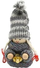 Zdjęcie Saska Garden Zawieszka Laleczka Z Dzwoneczkiem 7.5 Cm Szary - Płock