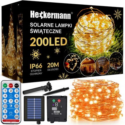 Heckermann Lampki Solarne Vct Slc 21 200Led Warm