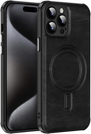 Xgsm Etui Do Iphone 15 Pro Max Skórzane Magnetyczne Obudowa Case