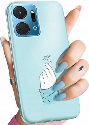 Hello Case Etui Do Huawei Honor X7A Niebieskie Niebieski Blau Obudowa Pokrowiec