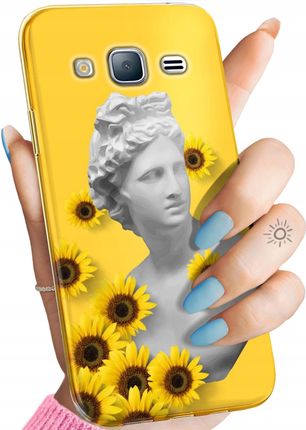 Hello Case Etui Do Samsung Galaxy J3 2016 Żółte Słoneczne Yellow Obudowa