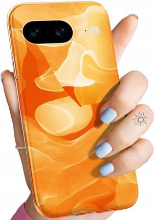 Hello Case Etui Do Google Pixel 8 Pomarańczowe Pomarańcze Orange Obudowa