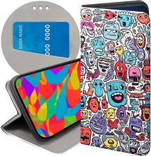 Hello Case Etui Z Klapką Do Iphone 14 Pro Doodle Zwierzęta Potwory Rysunki