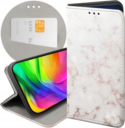 Hello Case Etui Z Klapką Do Xiaomi Mi A2 6X Białe Kamień Kształty Futerał