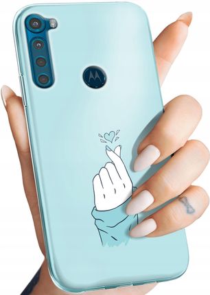 Hello Case Etui Do Motorola One Fusion Plus Niebieskie Niebieski Blau Obudowa