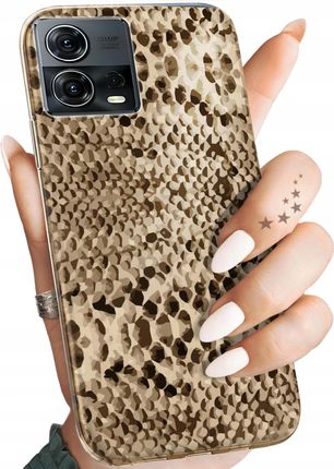 Hello Case Etui Do Motorola Moto S30 Pro 5G Edge 30 Fusion Wąż Skóra Węża